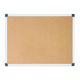  Демонстрационная доска Deli E39053 пробка/алюминий пробковая 60x90см алюминиевая рама коричневый 