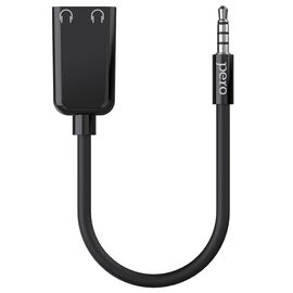  Аудио разветвитель PERO AD06 AUX SPLITTER, черный 
