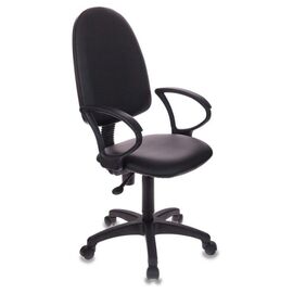  Кресло Бюрократ CH-1300N/OR-16 черный Престиж+ искусственная кожа 