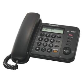  Телефон проводной Panasonic KX-TS2358RUB черный 