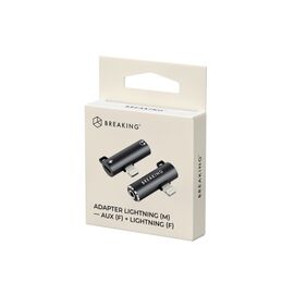  Адаптер Breaking, Lightning - AUX 3.5мм + Lightning (Черный) 