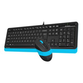  Клавиатура + мышь A4Tech Fstyler F1010 клав:черный/синий мышь:черный/синий USB Multimedia 