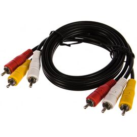  Кабель Perfeo R3102 3xRCA вилка - 3xRCA вилка 1м 