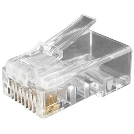 Коннектор Hyperline PLUG-8P8C-U-C6-100 RJ-45 8P8C категория 6, 100шт. 