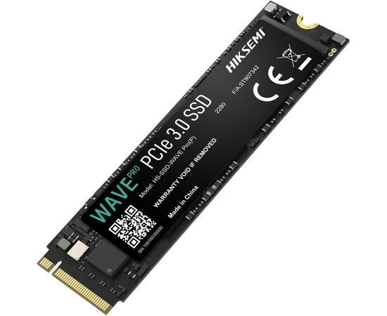  SSD HIKSEMI Wave Pro(P) (HS-SSD-WAVE Pro(P) 512G) 512Gb M.2 (PCI-E 3.0 x4, up to 3500/1800MBs, 3D NAND, 224TBW) 